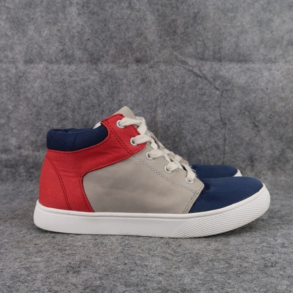 Cat & Jack Shoes Kids 4 Sneakers High Top Casual Comfort Active School Lace Up - Picture 2 of 15